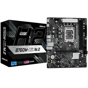 Asrock B760M-H2/M.2, Intel B760, LGA 1700, DDR5, mATX, 90-MXBN00-A0UAYZ