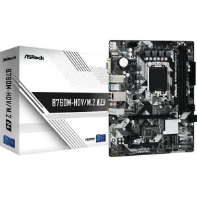Asrock B760M-HDV/M.2 D4, Intel B760, LGA 1700, DDR4, mATX, 90-MXBL40-A0UAYZ