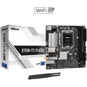 ASRock B760M-ITX/D4 WIFI, Intel B760, LGA 1700, DDR4, Mini-ITX, 90-MXBKY0-A0CAYZ, 90-MXBKY0-A0AYZ