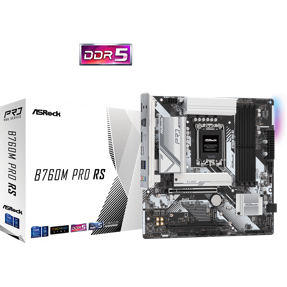 ASRock B760M Pro RS, Intel B760, LGA 1700, DDR5, mATX, 90-MXBLH0-A0UAYZ