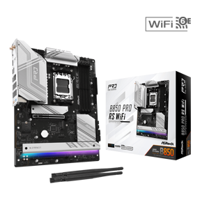 ASRock B850 Pro RS WIFI, AMD B850, AM5, DDR5, ATX, 90-MXBQL0-A0UAYZ