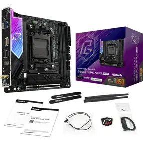 Asrock B850I Phantom Gaming Lightning WiFi, AMD B850, AM5, DDR5, Mini-ITX, 90-MXBQR0-A0UAYZ
