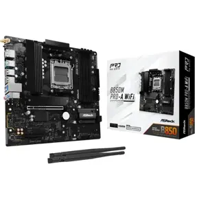 Asrock B850M Pro-A WIFI, AMD B850, AM5, DDR5, mATX, 90-MXBR9-A0UAYZ