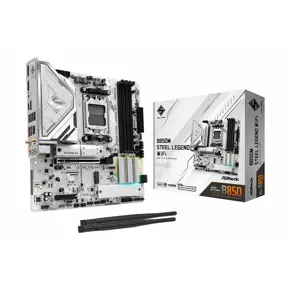 Asrock B850M Steel Legend WiFi, AMD B850, AM5, DDR5, mATX,  90-MXBS20-A0UAYZ