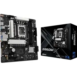 Asrock B860M-X, Intel B860, LGA 1851, DDR5, mATX, 90-MXBRX-A0UAYZ