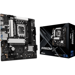 ASRock B860M-X, Intel B860, LGA 1851, DDR5, mATX, 90-MXBRX-A0UAYZ
