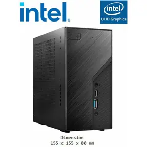 ASRock Deskmini B760, barebone BUNDLE Pro A3, Intel i5 14400, 16GB DDR4, 1TB SSD NVMe, Intel UHD Graphics 730, Windows 11 Pro