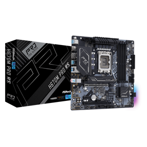 ASRock H670M Pro RS, Intel H670, LGA 1700, DDR4, mATX, 90-MXBHK0-A0UAYZ