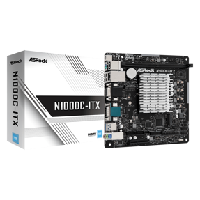 ASRock N100DC-ITX, Intel n100 CPU, System-on-Chip (SoC), 90-MXBLM0-A0UAYZ