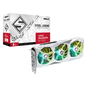 Asrock RX7600 Steel Legend OC, 8GB GDDR6, AMD Radeon, RX7600 SL 8GO, 90-GA4DZZ-00UANF