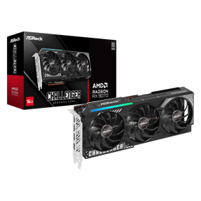 Asrock RX9070 Challenger, 16GB GDDR6, AMD Radeon, RX9070 CL 16G, 90-GA5NZZ-00UANF