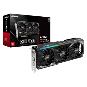 Asrock RX9070XT Challenger, 16GB GDDR6, AMD Radeon, 90-GA61ZZ-00UANF