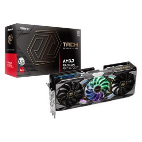 Asrock RX9070XT Taichi OC, 16GB GDDR6, AMD Radeon, RX9070XT TC 16GO, 90-GA5HZZ-00UANF
