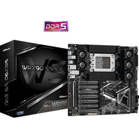 ASRock WRX90 WS EVO, AMD WRX90, sTR5, DDR5, E-ATX, 90-MXBMH0-A0UAYZ