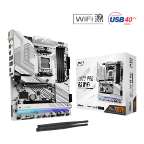 ASRock X870 Pro RS WIFI, AMD X870, AM5, DDR5, ATX, 90-MXBQ00-A0UAYZ