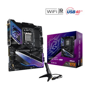 ASRock X870E Nova WIFI, AMD X870E, AM5, DDR5, ATX, 90-MXBPX0-A0UAYZ