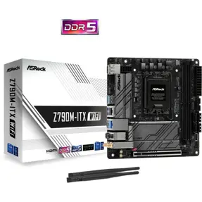 ASRock Z790M-ITX WiFi, Intel Z790, LGA 1700, DDR5, Mini-ITX, 90-MXBKE0-A0UAYZ