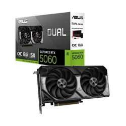 ASUS RTX5060, DUAL-RTX5060-O8G, 8GB GDDR7 OC Edition, 90YV0N12-M0NA00