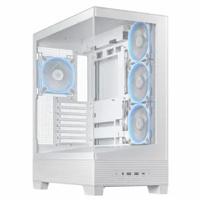 Asus Midi Tower A31 Plus, ARGB, White, glass window, 90DC00R3-B19000