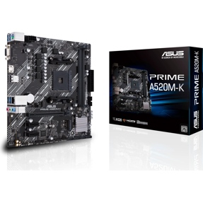 Asus Prime A520M-K, AMD A520, AM4, DDR4, mATX, 90MB1500-M0EAY0