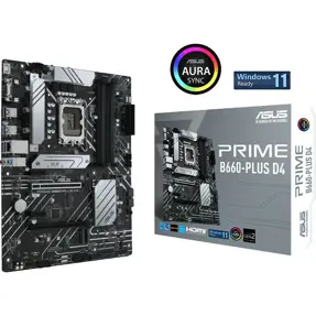 ASUS Prime B660-Plus D4, Intel B660, LGA 1700, DDR4, ATX, 90MB18X0-M0EAY0, 90MB18X0-M1EAY0