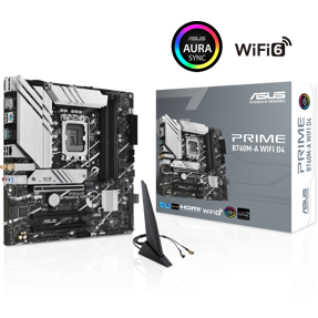Asus Prime B760M-A WIFI D4, Intel B760, LGA 1700, DDR4, mATX, 90MB1CX0-M0EAY0