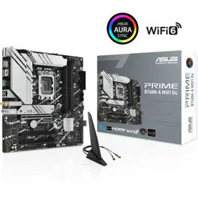 Asus Prime B760M-A WIFI D4, Intel B760, LGA 1700, DDR4, mATX, 90MB1CX0-M0EAY0
