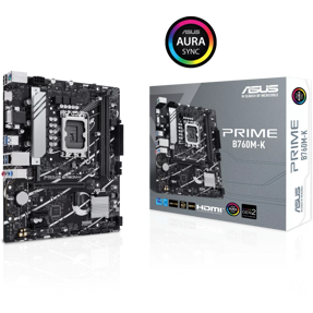 Asus Prime B760M-K, Intel B760, LGA 1700, DDR5, mATX, 90MB1FI0-M1EAY0