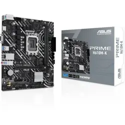 ASUS Prime H610M-K, Intel H610, LGA 1700, DDR5, mATX, 90MB1GA0-M0EAY0
