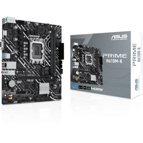 Asus Prime H610M-K, Intel H610, LGA 1700, DDR5, mATX, 90MB1GA0-M0EAY0