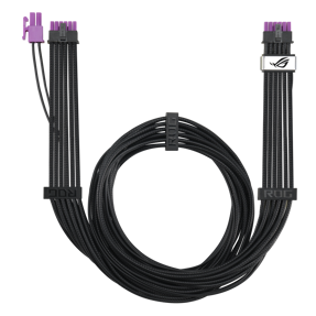 ASUS ROG Equalizer, 12V-2x6 PCIe Premium Power Cable, 1x PCIe 16-pin, 750mm, 90YE00BN-B0QA00
