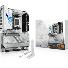 ASUS ROG Strix X870-A Gaming WIFI, AMD X870, AM5, DDR5, ATX, White, 90MB1IF0-M0EAY0 – OUTLET (umanjena vrijednost, ispravljeni CPU pinovi)