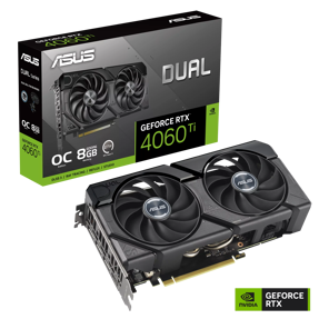 ASUS RTX4060Ti OC, DUAL-RTX4060TI-O8G-EVO, 8GB GDDR6, NVIDIA GeForce, 90YV0J49-M0NA00