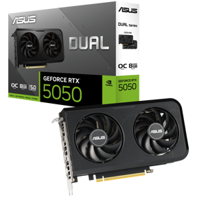 ASUS RTX5050 OC, DUAL-RTX5050-O8G, 8GB GDDR6, NVIDIA Geforce, 90YV0N72-M0NA00