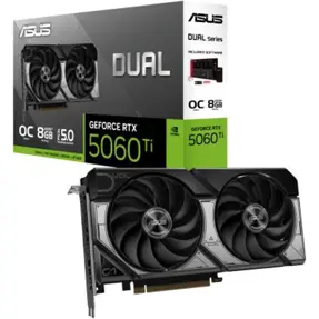 ASUS RTX5060Ti OC, DUAL-RTX5060TI-O8G, 8GB GDDR7, NVIDIA GeForce, 90YV0MP2-M0NA00