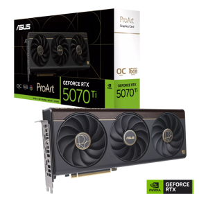 ASUS RTX5070Ti OC, PROART-RTX5070TI-O16G, 16GB GDDR7, NVIDIA GeForce, 90YV0NR0-M0NA00
