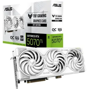 ASUS RTX5070Ti OC, TUF-RTX5070TI-O16G-BTF-WHITE, BTF, 16GB GDDR7, NVIDIA GeForce, 90YV0N60-M0NA00