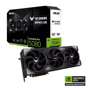 ASUS RTX5080 OC, TUF-RTX5080-O16G-GAMING, 16GB GDDR7, NVIDIA GeForce, 90YV0M30-M0NA00