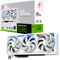 Asus RTX5080 ROG Astral GeForce RTX 5080 White OC Edition 16GB, GDDR7, 90YV0LV4-M0NA00