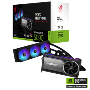 Asus RTX5090 OC, ROG-ASTRAL-LC-RTX5090-32G-GAMING, 32GB GDDR7, NVIDIA GeForce, Liquid Cooling, 90YV0LW3-M0NA00