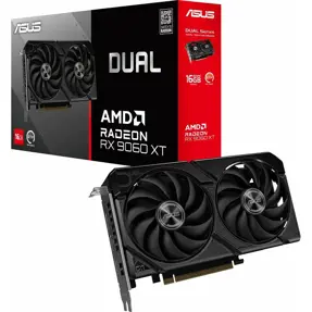 ASUS RX9060XT, DUAL-RX9060XT-16G, 16GB GDDR6, AMD Radeon, 90YV0LG2-M0NA00