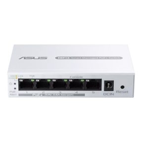 ASUS Switch ExpertWiFi EBP15, 5-Port Gigabit Smart Managed PoE+, 4x PoE+, 60W, 90IG08D0-MO3B00