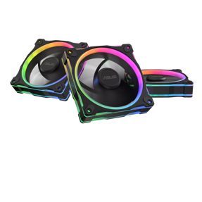 Asus ventilator 120mm Prime MR120, Reverse blade, ARGB, Black, 3-Pack, 90DA00L0-B09020