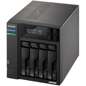 Asustor NAS Lockerstor4 (Gen2), Celeron N5105 2.9GHz (4 Core), 4GB, 4-bay, 2x2.5Gb LAN, AS6704T