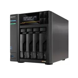 Asustor NAS Lockerstor4 (Gen3), Ryzen V3C14 3,8GHz (4 Core), 16GB, 4-bay, 2x5Gb, 2x10Gb LAN, AS6804T