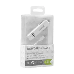Avacom autopunjač CarMAX 2, 2xQuickCharge2.0 USB-C, ava-nacl-qc2xc-ww