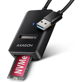 Axagon M.2 NVMe/SATA SSD Adapter, USB-A 10Gbps, ADM2-AM