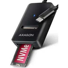 Axagon M.2 NVMe/SATA SSD Adapter, USB-C 10Gbps, ADM2-CM