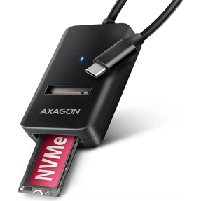 Axagon M.2 NVMe/SATA SSD Adapter, USB-C 10Gbps, ADM2-CM
