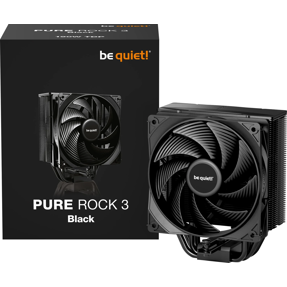 Be quiet! cooler Pure Rock 3 Black, Intel/AMD, 120mm, TDP 190W, BK039
